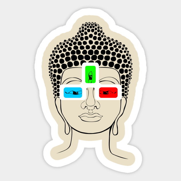 Third Eye Open Sticker by CaptJonno